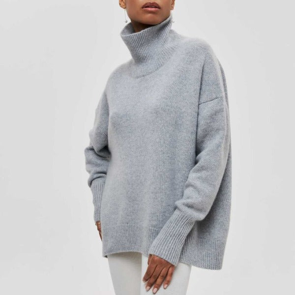 Aponi - Bequemer Damen Rollkragenpullover