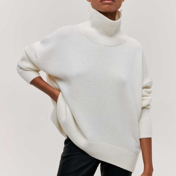 Aponi - Bequemer Damen Rollkragenpullover