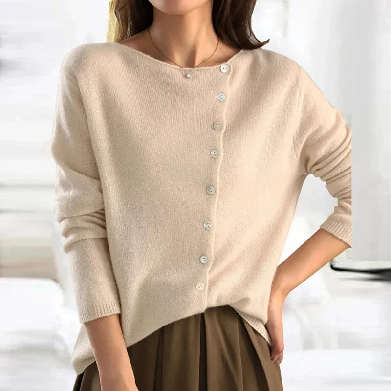 Zuri – Eleganter Pullover mit Knöpfen
