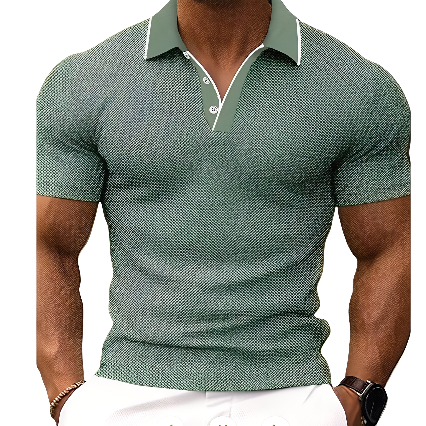Florence - Lässiges Herren-Poloshirt mit Knöpfen