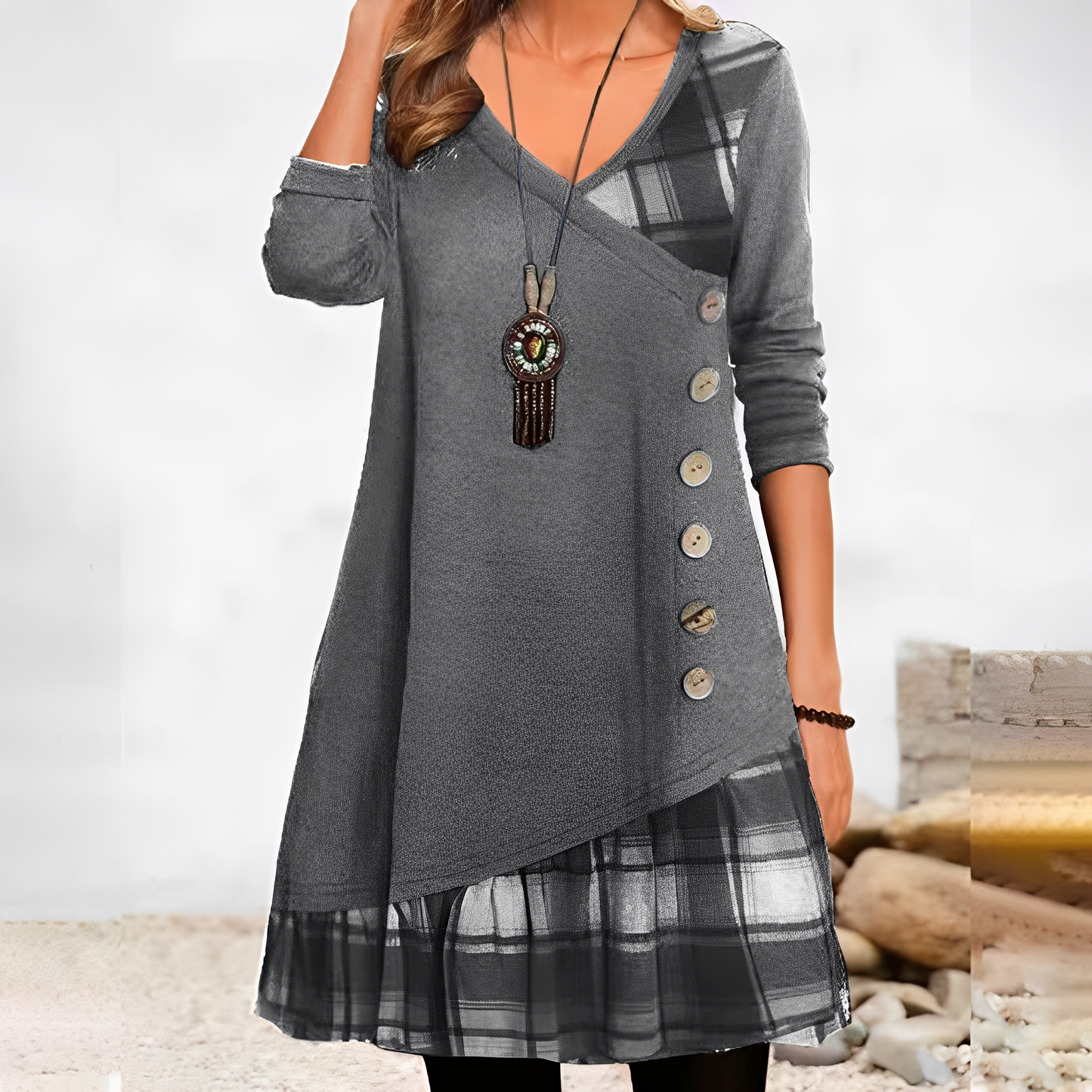 Shawnee - Bequemes Damenkleid mit Karos