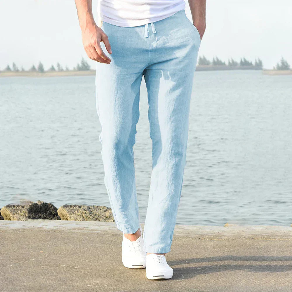 Domenic - Komfortable Herrenhose aus Leinen