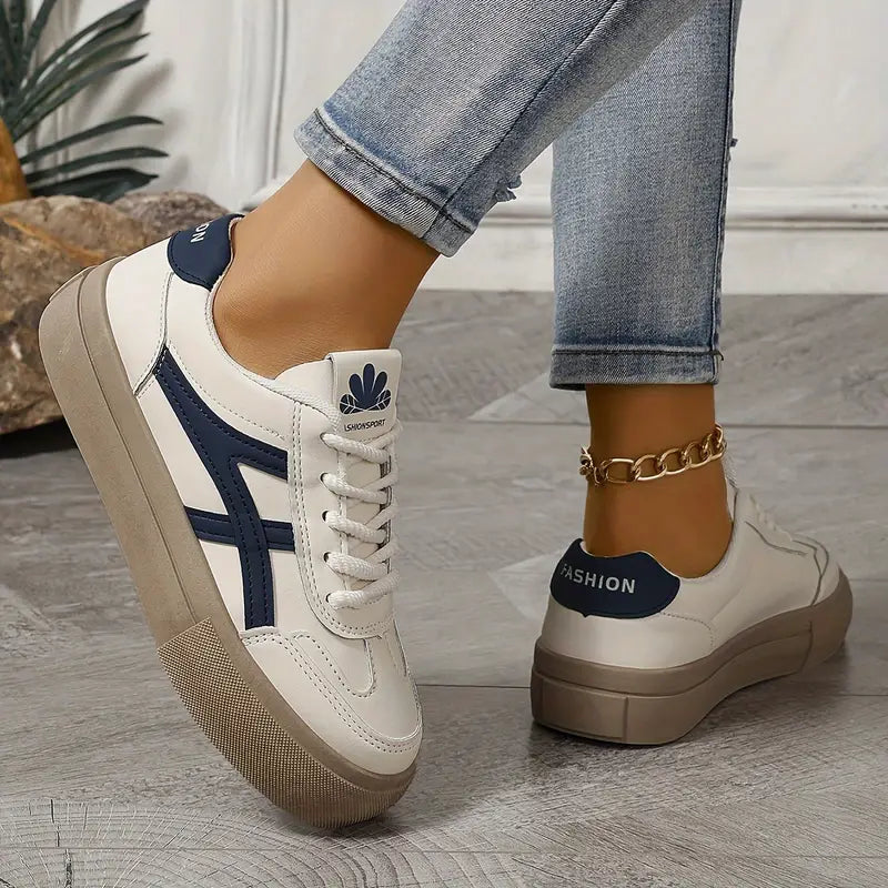 Naomi - Damen Plateau-Sneaker im Vintage-Stil