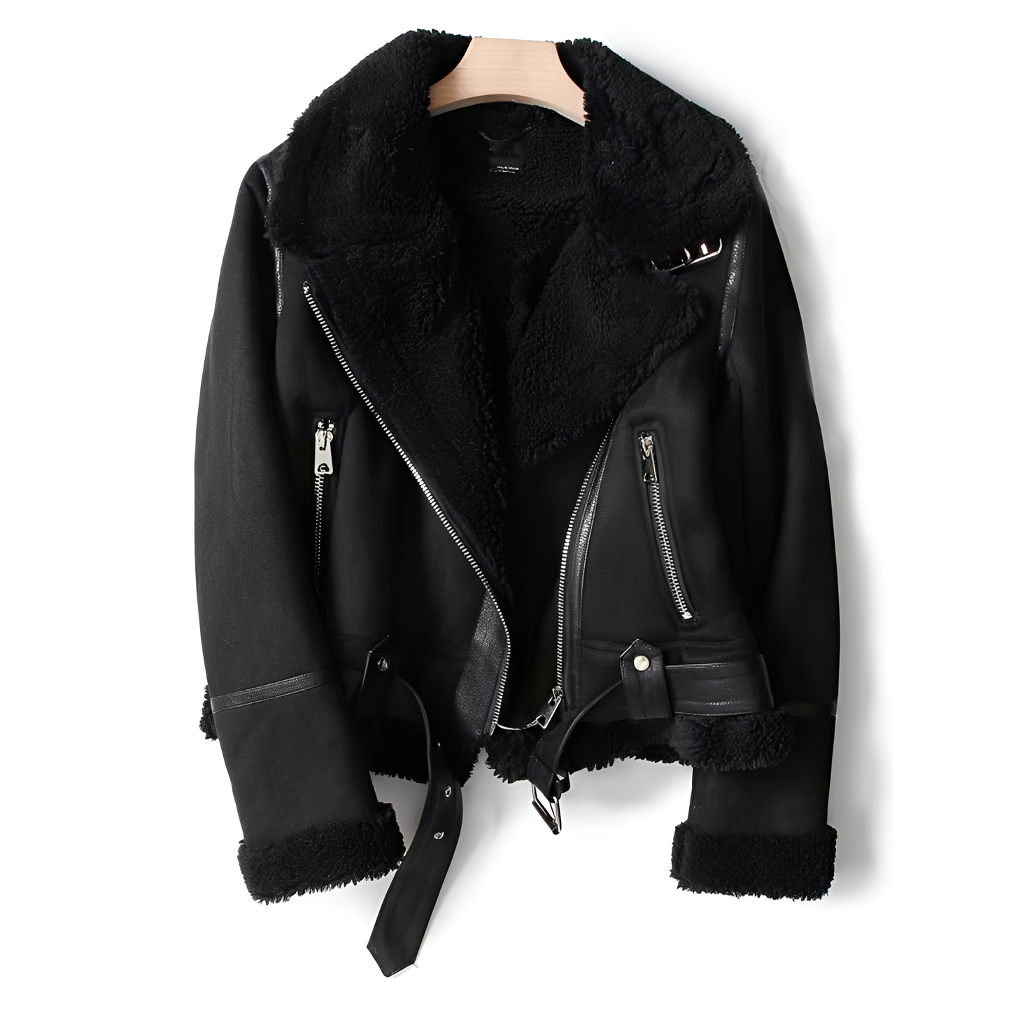 Serrena - Bequem warme Damenlederjacke