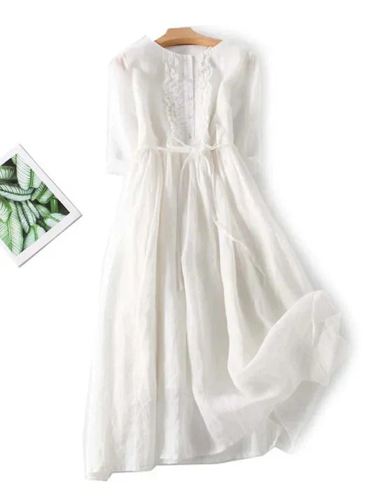 Odarike - Leichtes Naturfaser-Kleid Damen