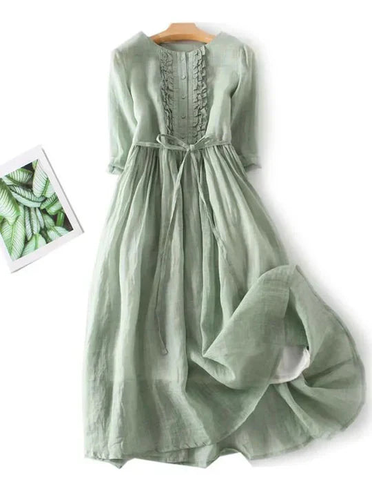Odarike - Leichtes Naturfaser-Kleid Damen