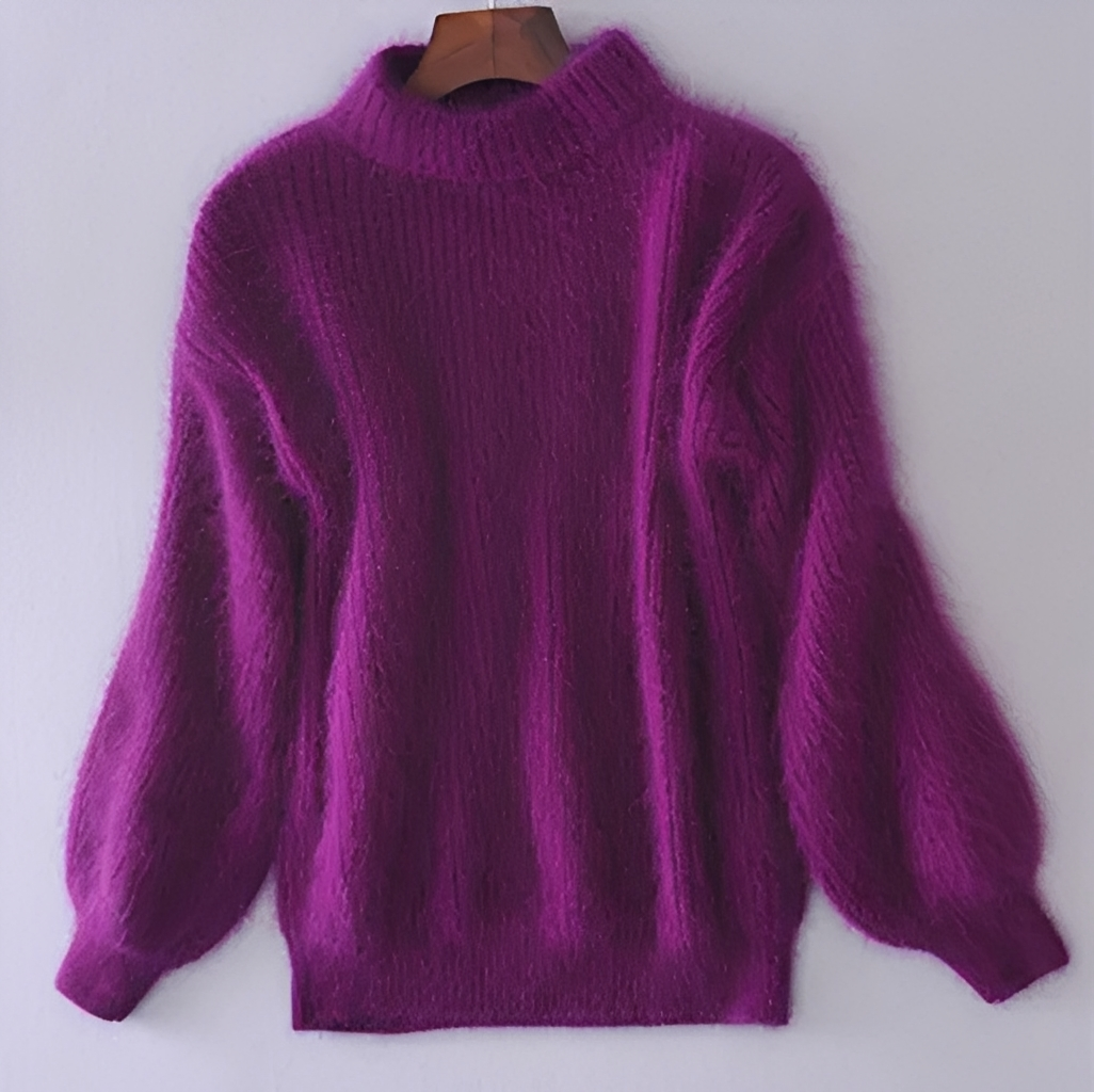 Brenda – Retro Pullover im Angora-Stil