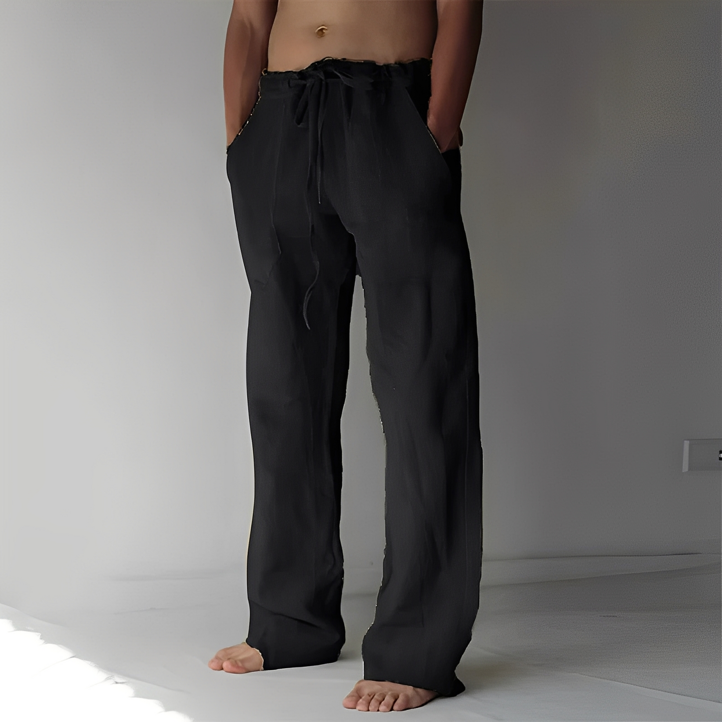 Arthur – Weite Leinenhose für Herren