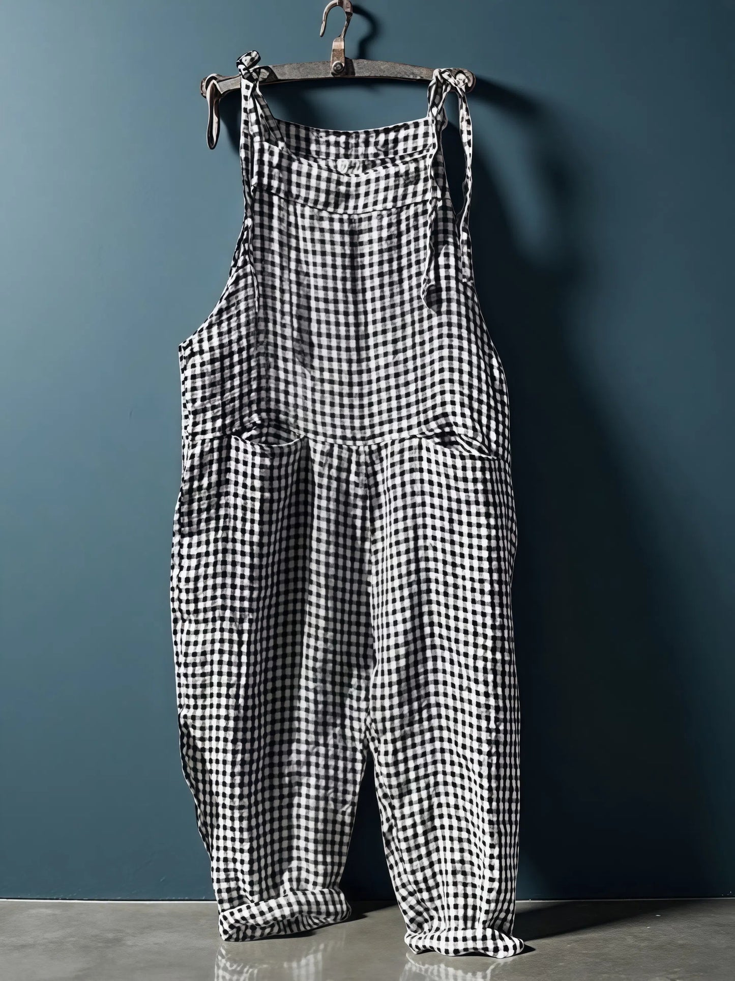 Alyssa - Frauen-Overall mit Streifen und weitem Bein