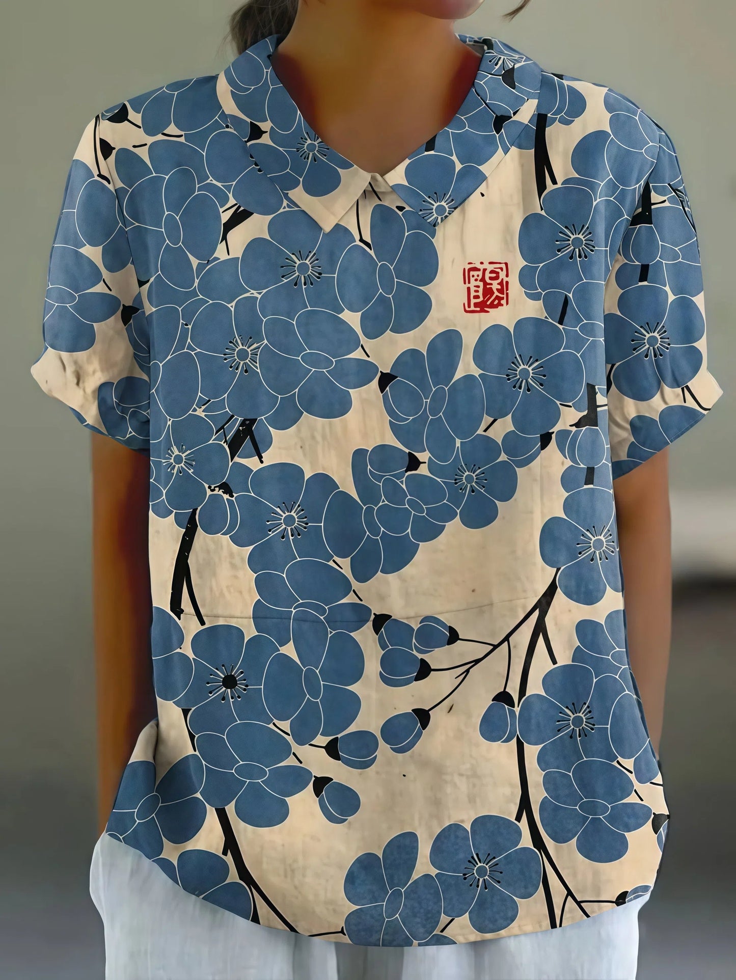 Alejandra - Legeres Hemd mit Blumenprint