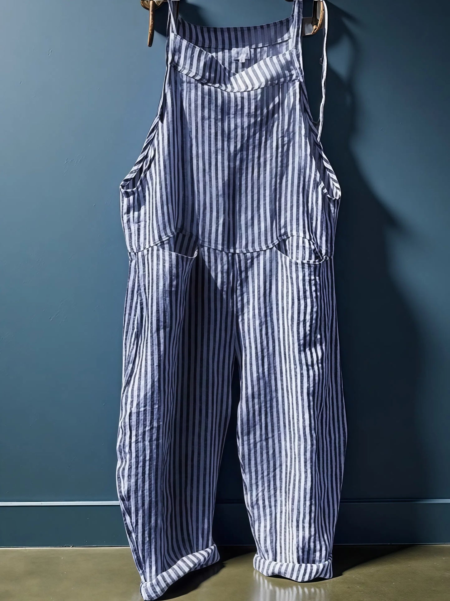 Alyssa - Frauen-Overall mit Streifen und weitem Bein