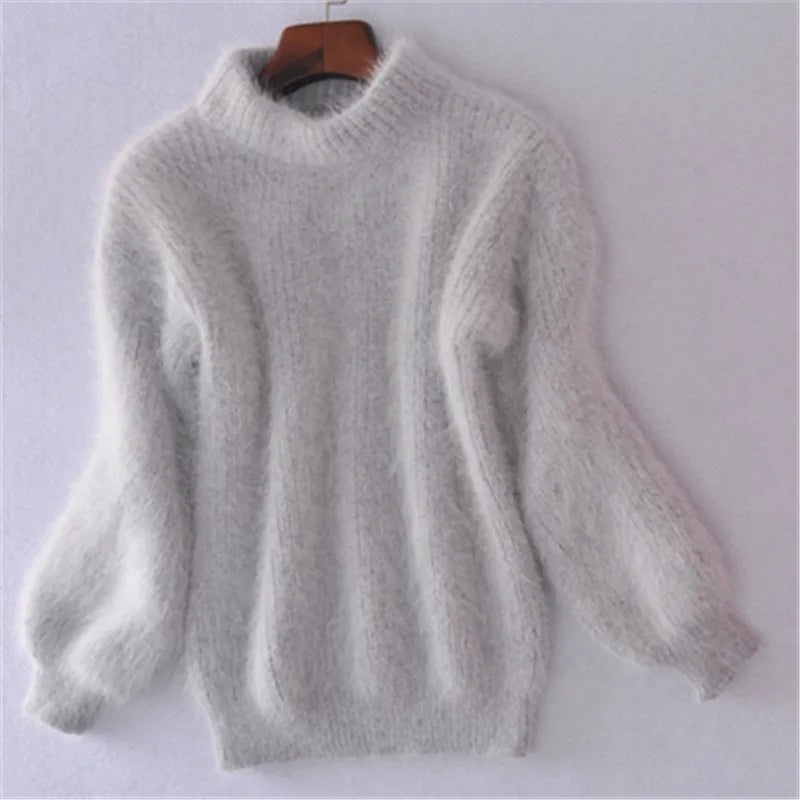 Brenda – Retro Pullover im Angora-Stil