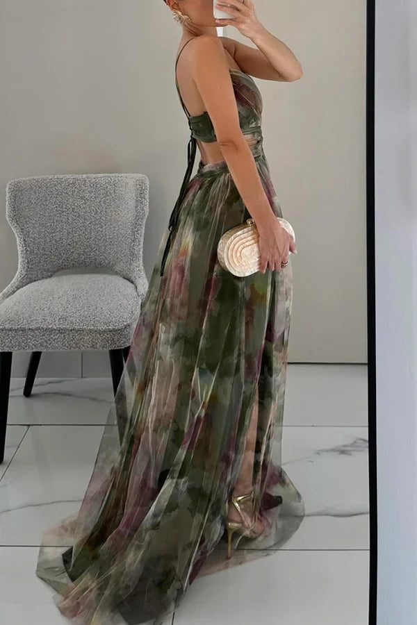 Brienne - Damen-Maxikleid, Elegant & Geschichtet