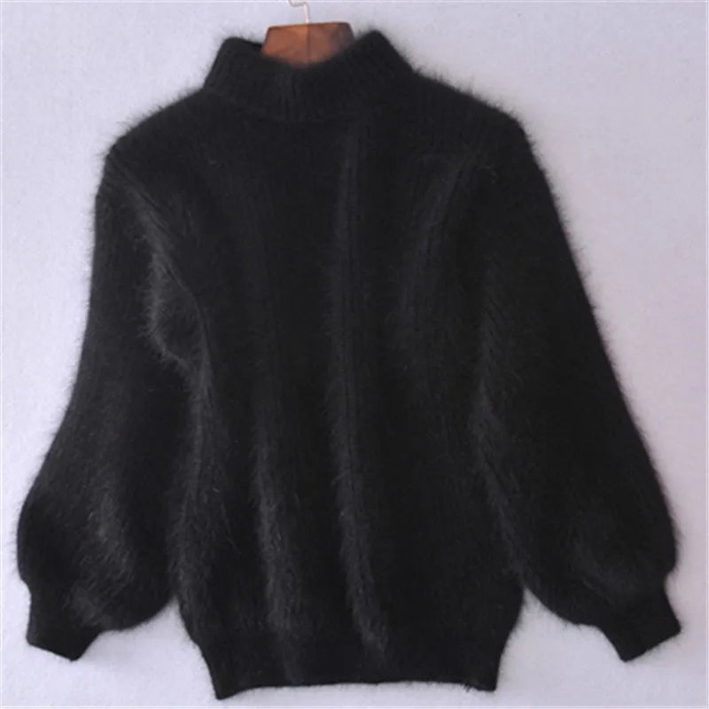 Brenda – Retro Pullover im Angora-Stil