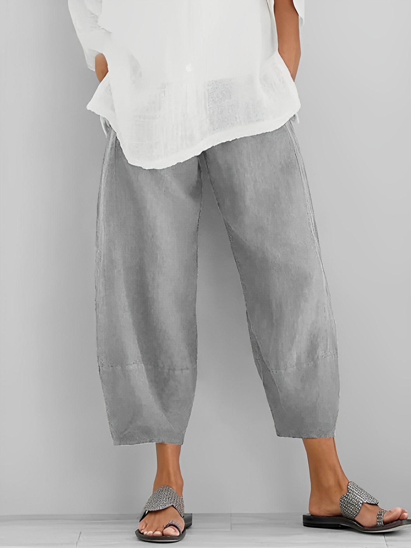 Alethea - Bequeme Leinenhose im lockeren Schnitt