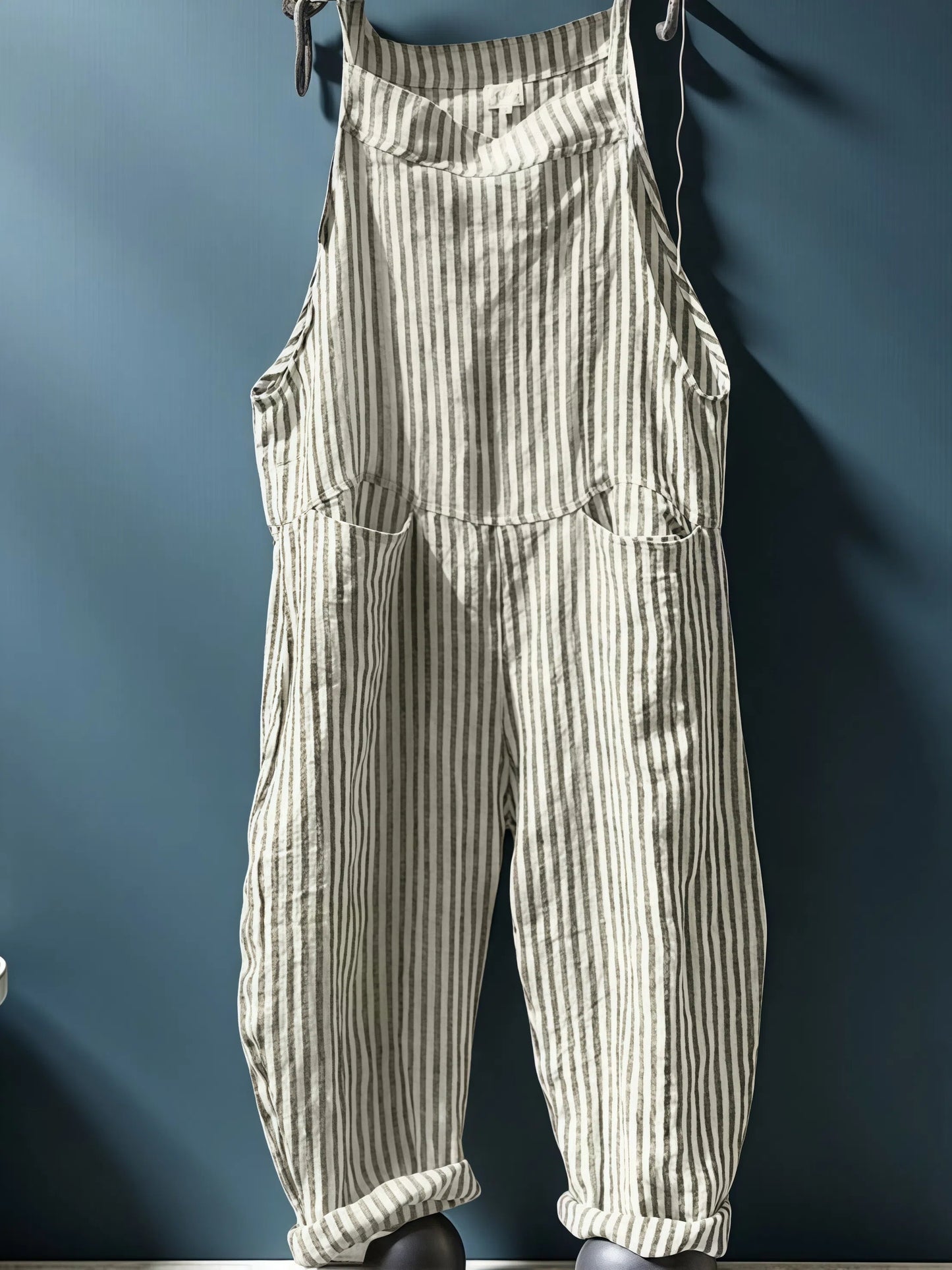 Alyssa - Frauen-Overall mit Streifen und weitem Bein