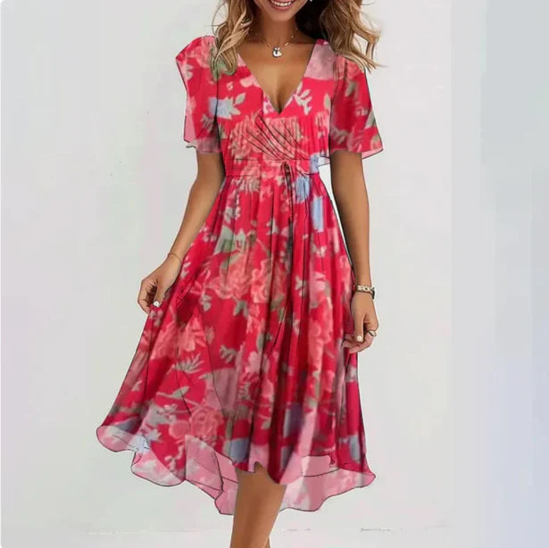 Kathe - Sexy V-Ausschnitt-Sommerkleid