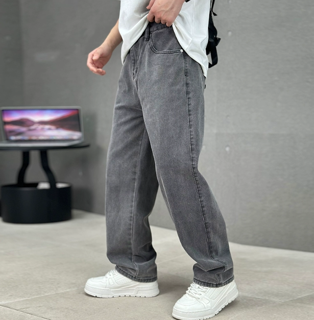 Lysander - Herren Modische Gerade Bein Jeans