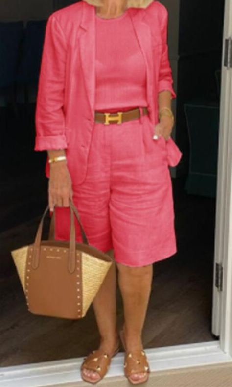 Caroline - Legeres Leinen-Set im Casual-Stil