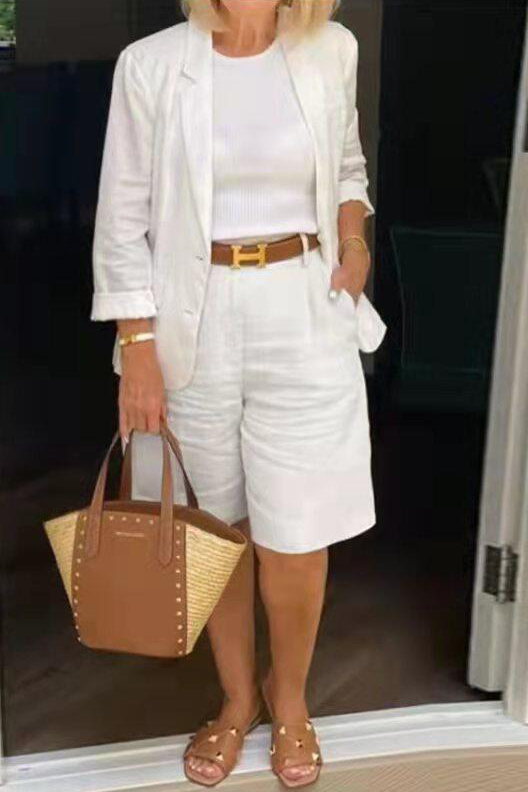 Caroline - Legeres Leinen-Set im Casual-Stil