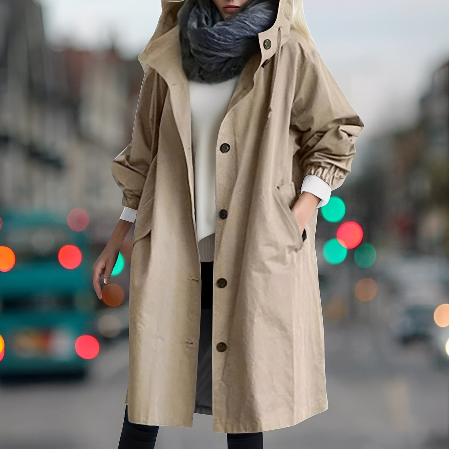 Shavonne - Schicker wasserdichter Damen-Trenchcoat