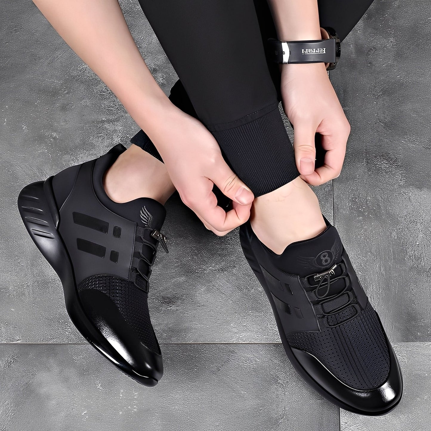 Harmon - Bequemer Herrensneaker aus Leder