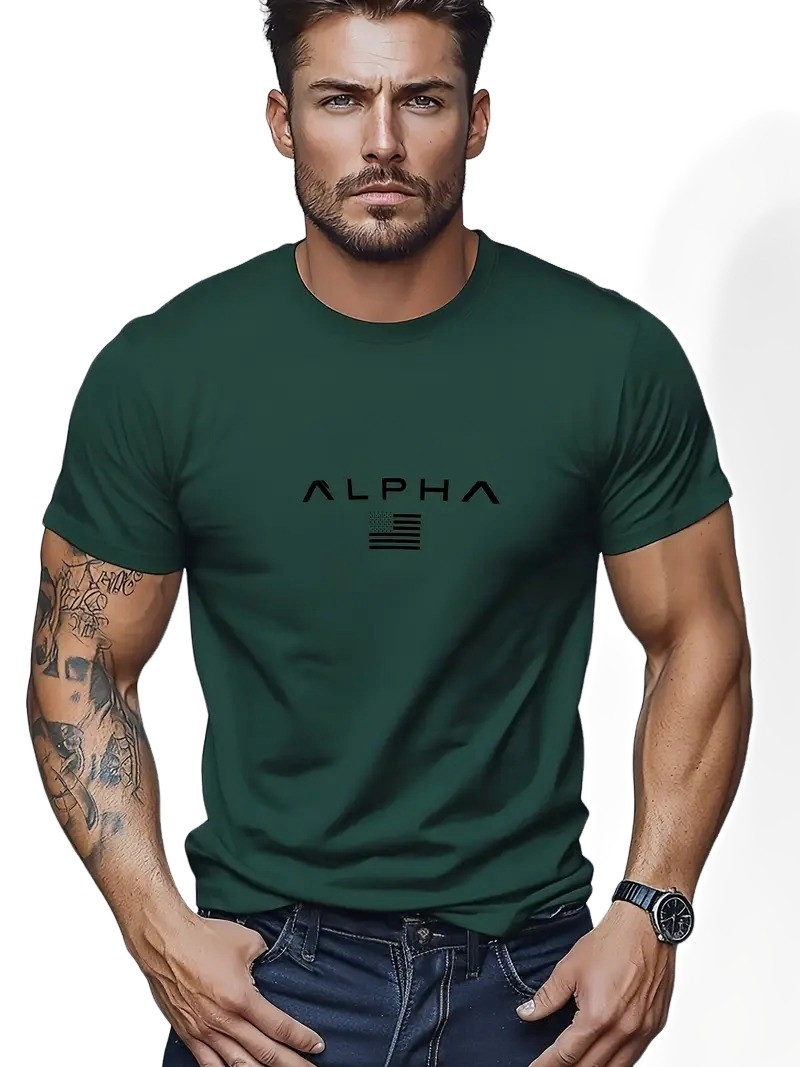 Neal - Einfaches T-Shirt mit Rundhals für Herren