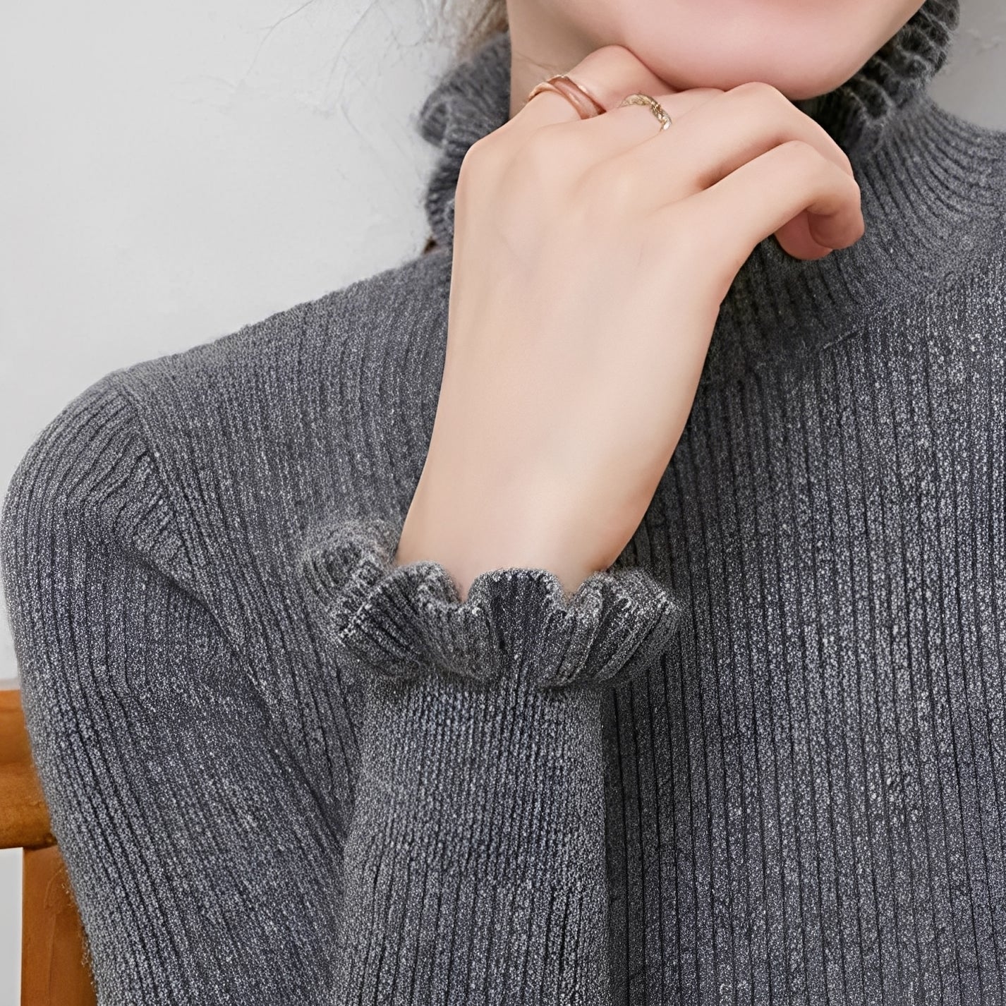 Keitha - Eng anliegender Damenpullover aus Kaschmir