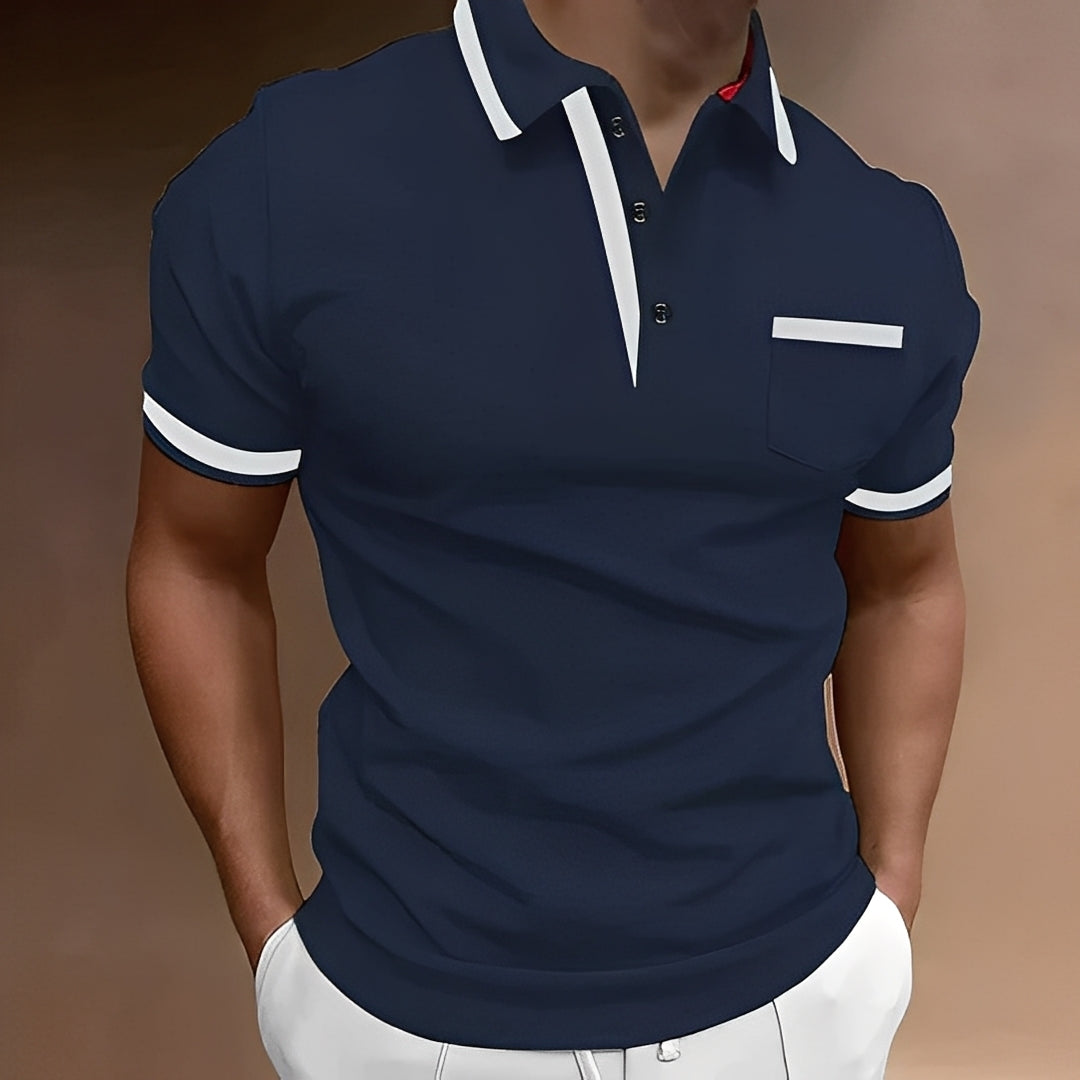 Callahan - Elegantes Polo-Shirt mit Tasche für Männer