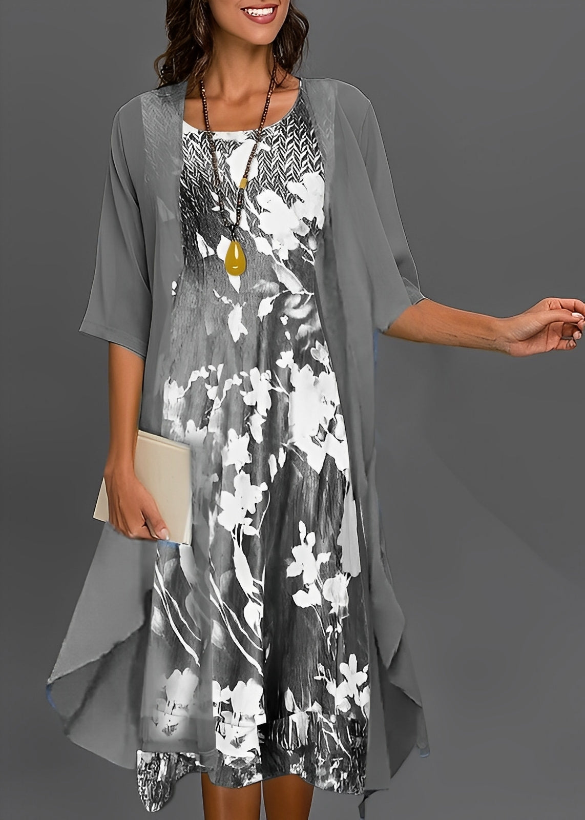 Victoria - Elegantes Sommerkleid aus Chiffon für Damen