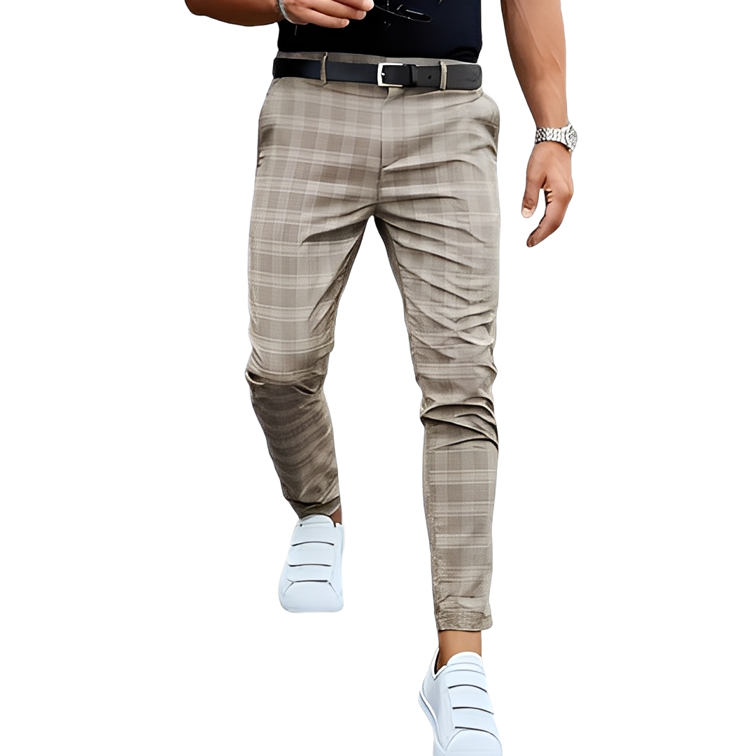 Deacon - Herrenhose im lässigen Slim-Fit mit Karos