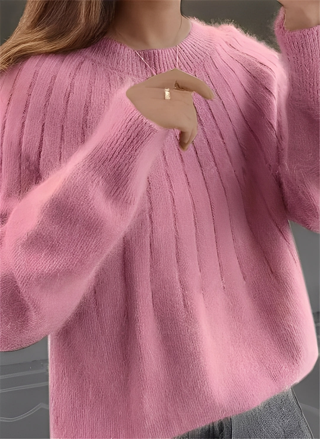 Cornelia - Gemütlicher, locker geschnittener Damen-Kaschmirpullover