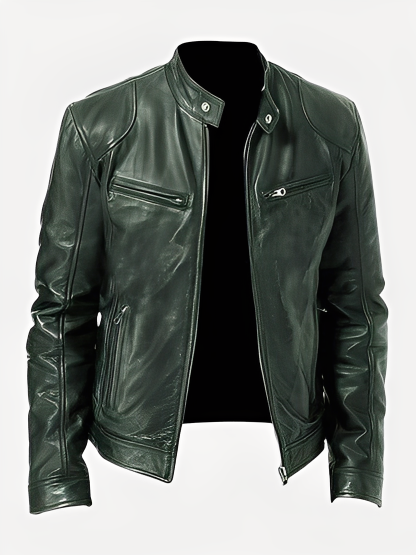 Clifford - Classic and versatile leather jacket for men