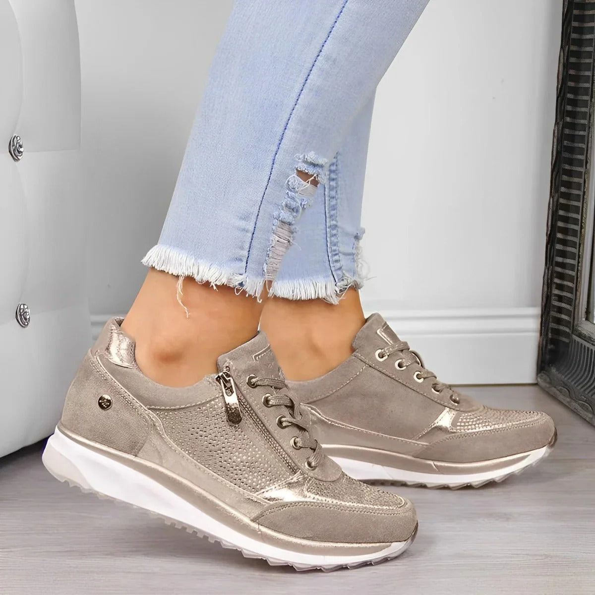 Anastasia - Modische Freizeitschuhe mit Zipper