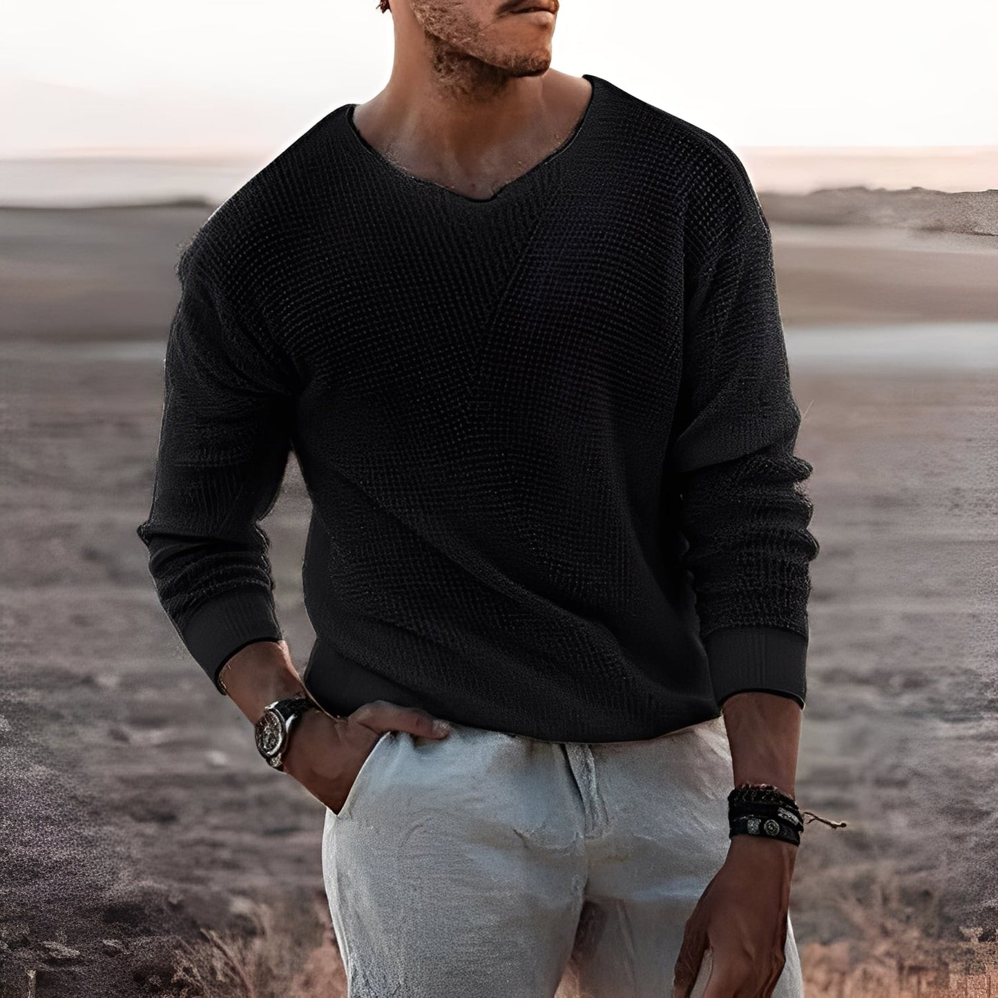 Carlton - Pull pour homme confortable et chaud