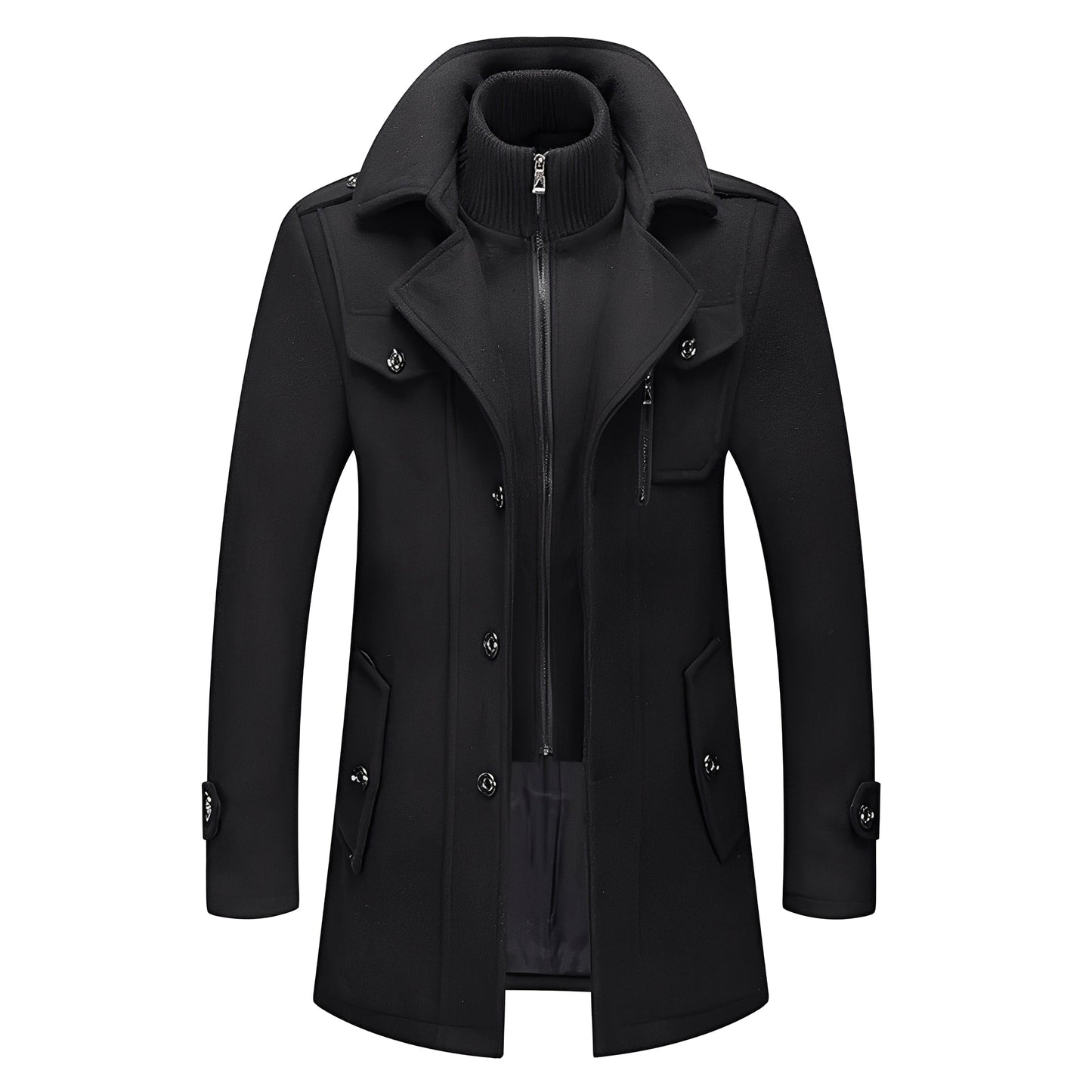 Jerald - élégant long manteau pour homme