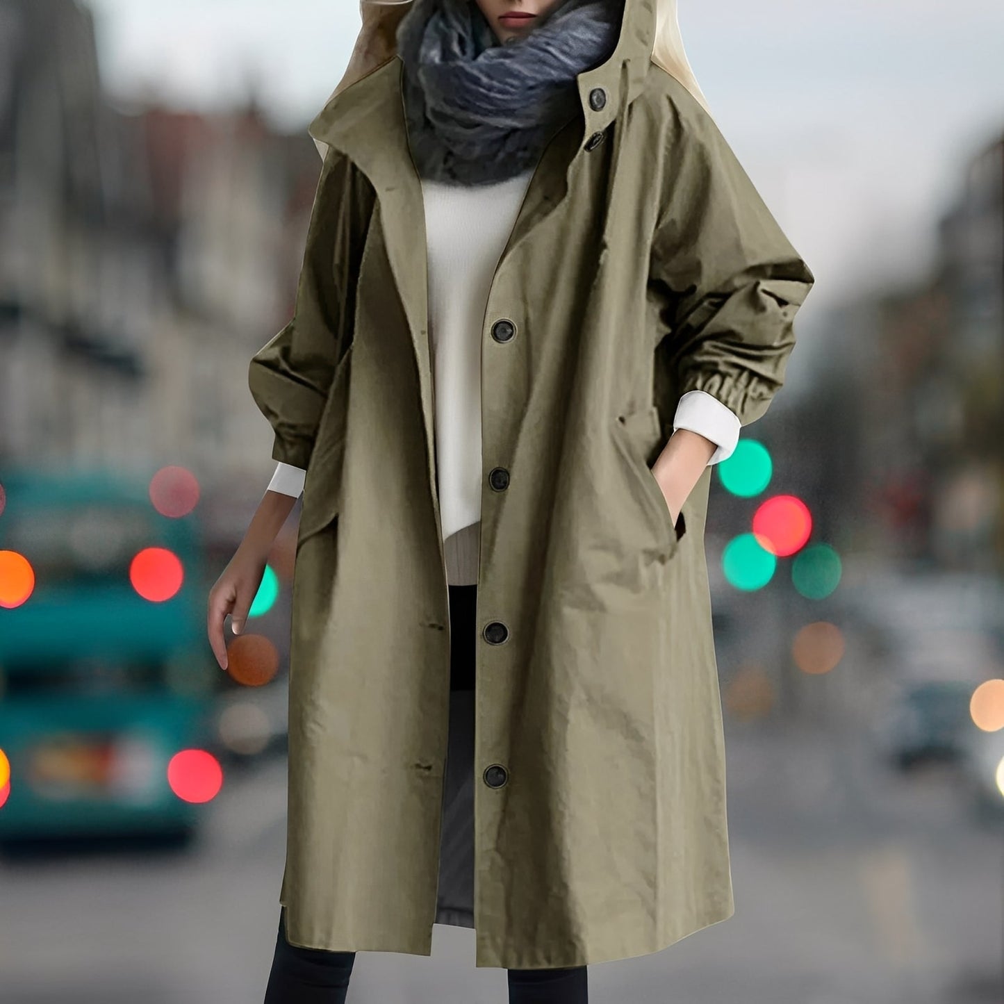 Shavonne - Schicker wasserdichter Damen-Trenchcoat