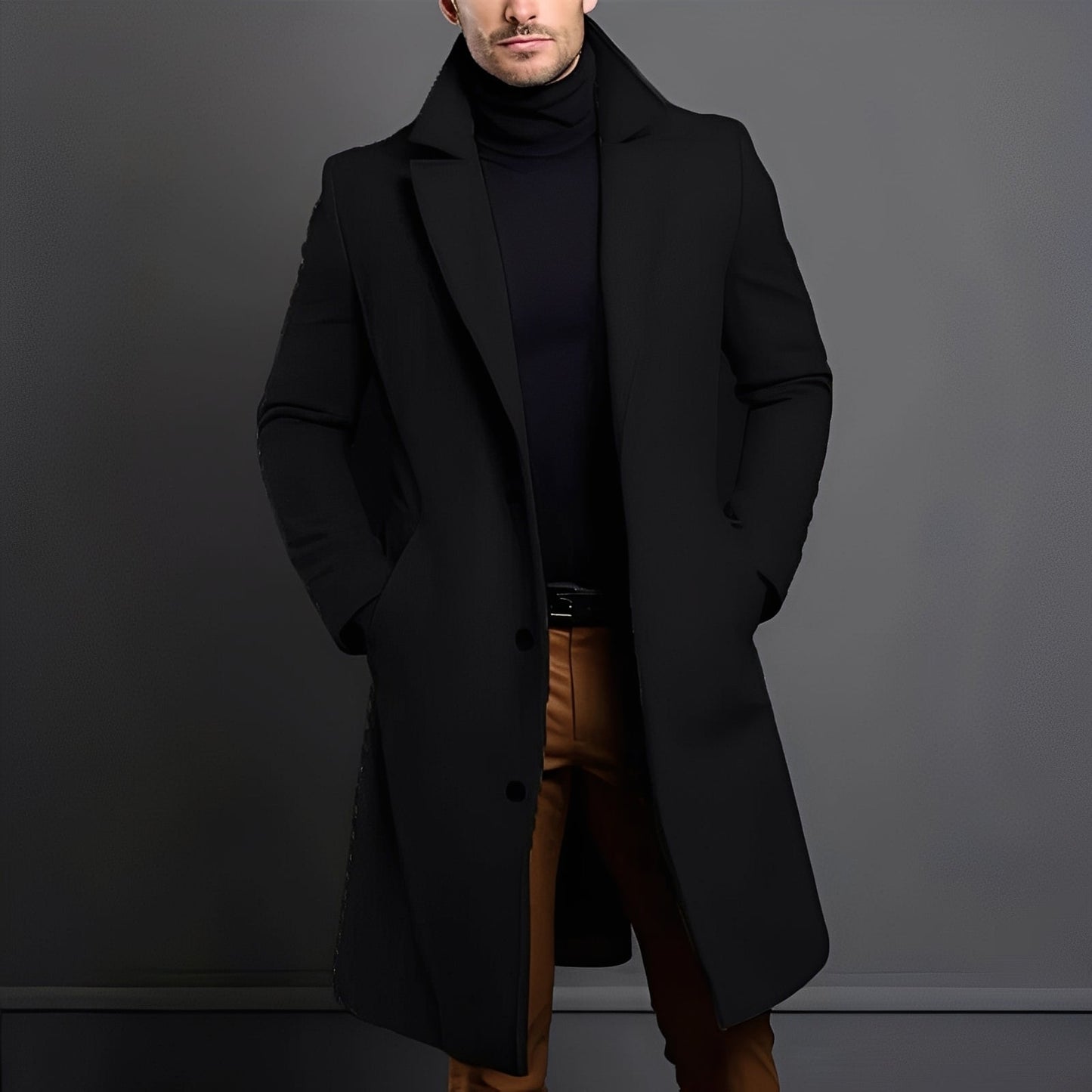 Tucker - trench-coat chic en laine pour hommes