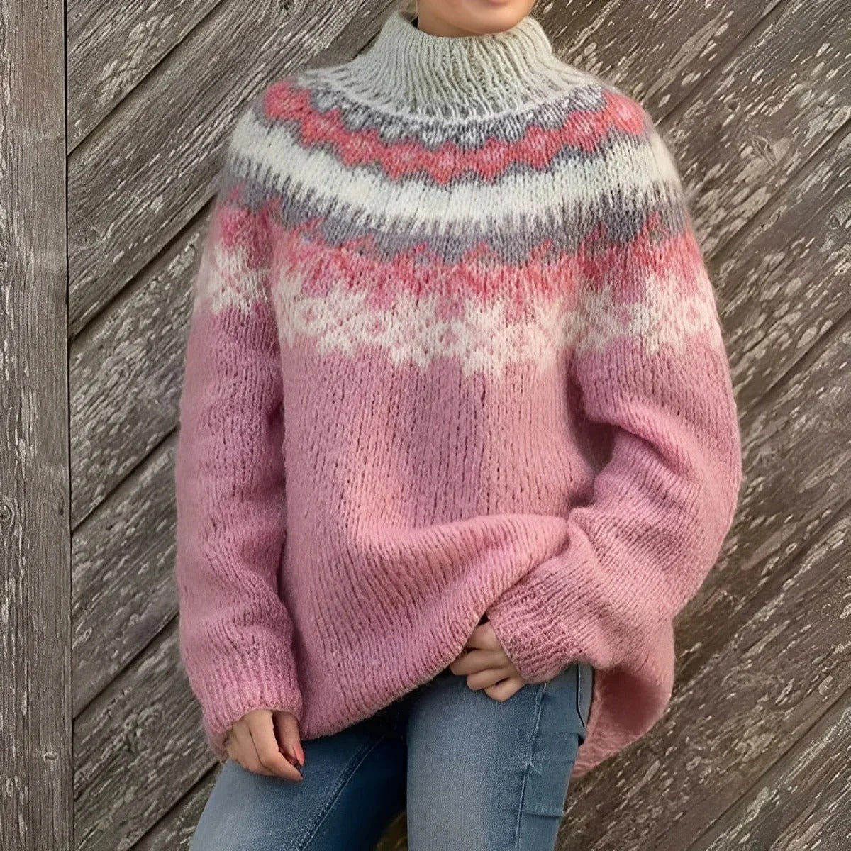 Remy - Traditioneller Damenpullover mit Muster