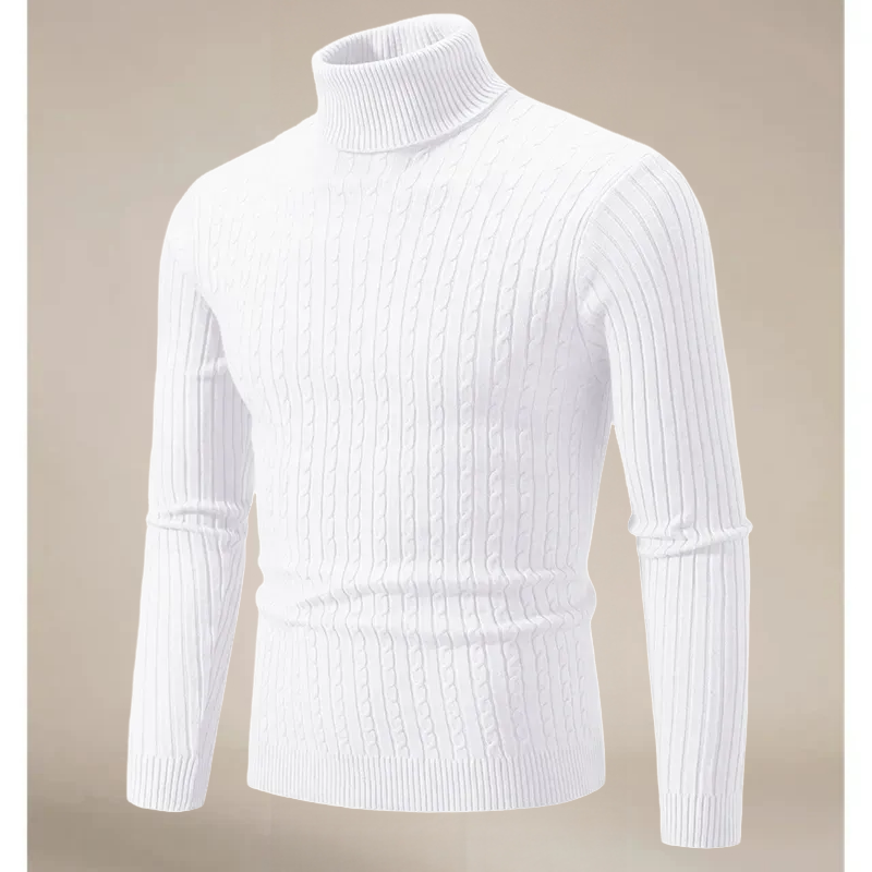 Johann – sweter z wysokim kołnierzem