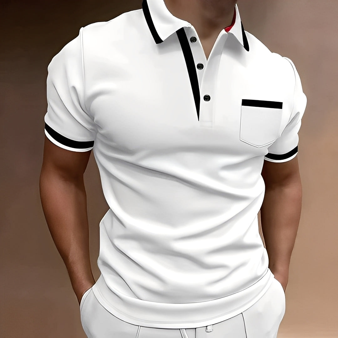 Callahan - Elegantes Polo-Shirt mit Tasche für Männer