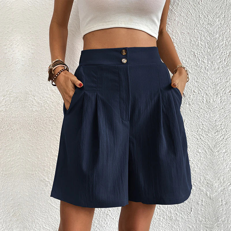 Brenna - Trendige Damenshorts mit hohem Bund