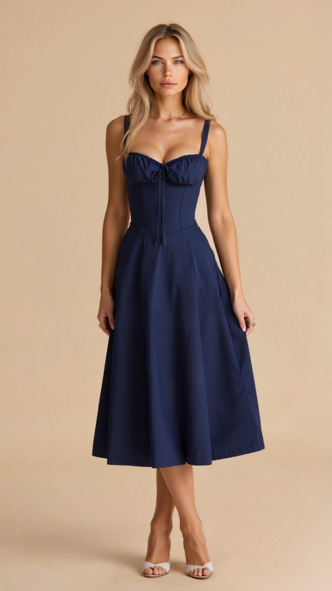 Olenna - Damenkleid mit Taille, Schick & Enganliegend