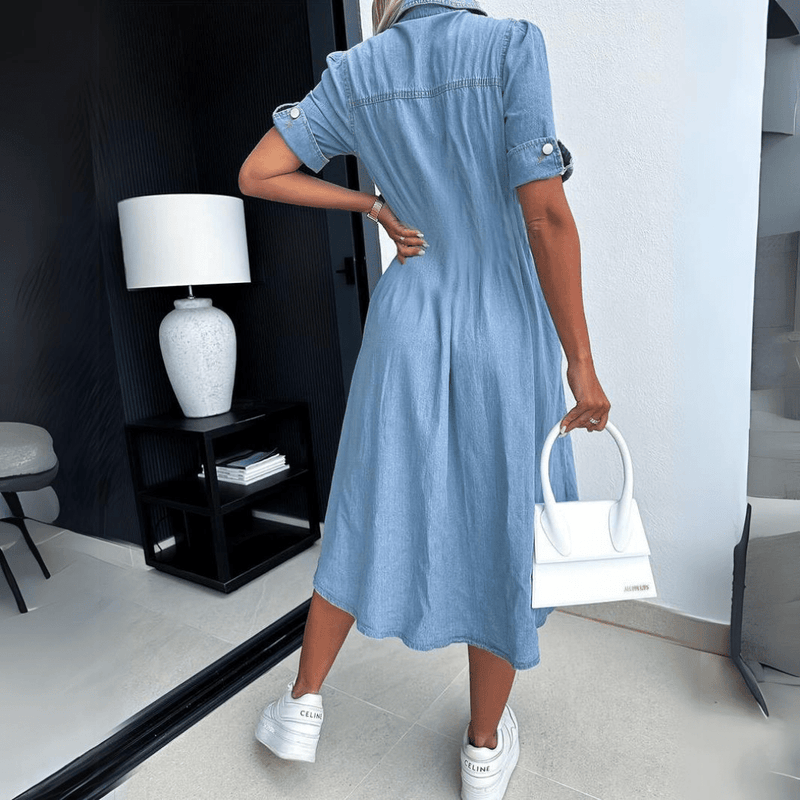 Harlee - Stilvolles Jeans-Midikleid für Damen