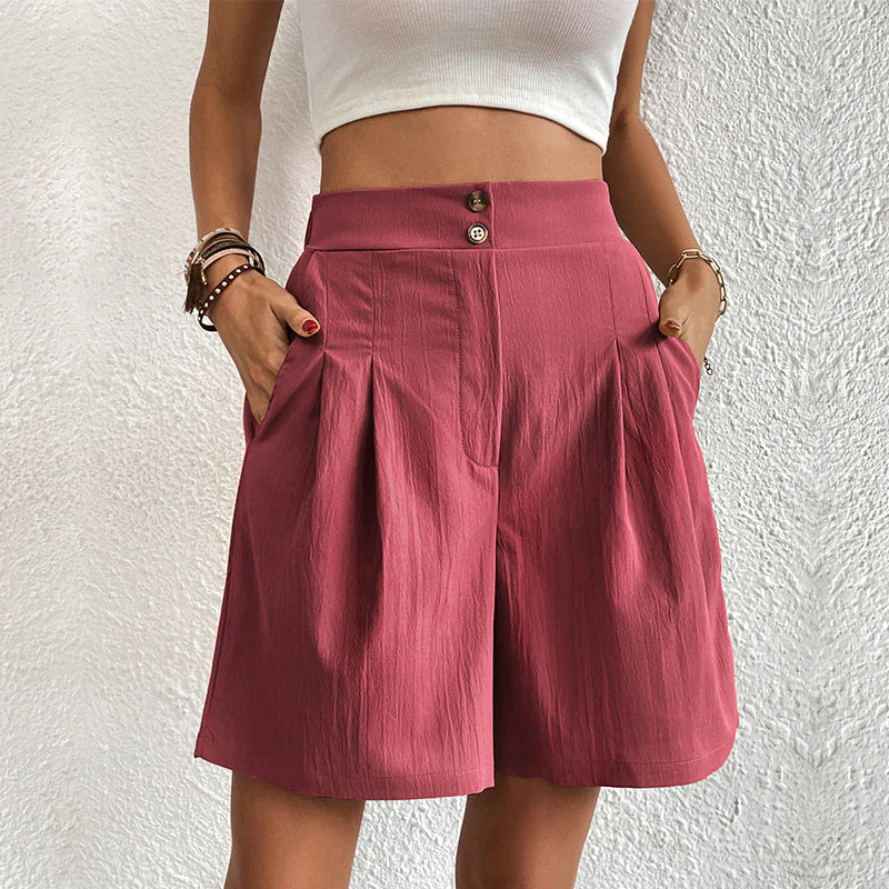Brenna - Trendige Damenshorts mit hohem Bund