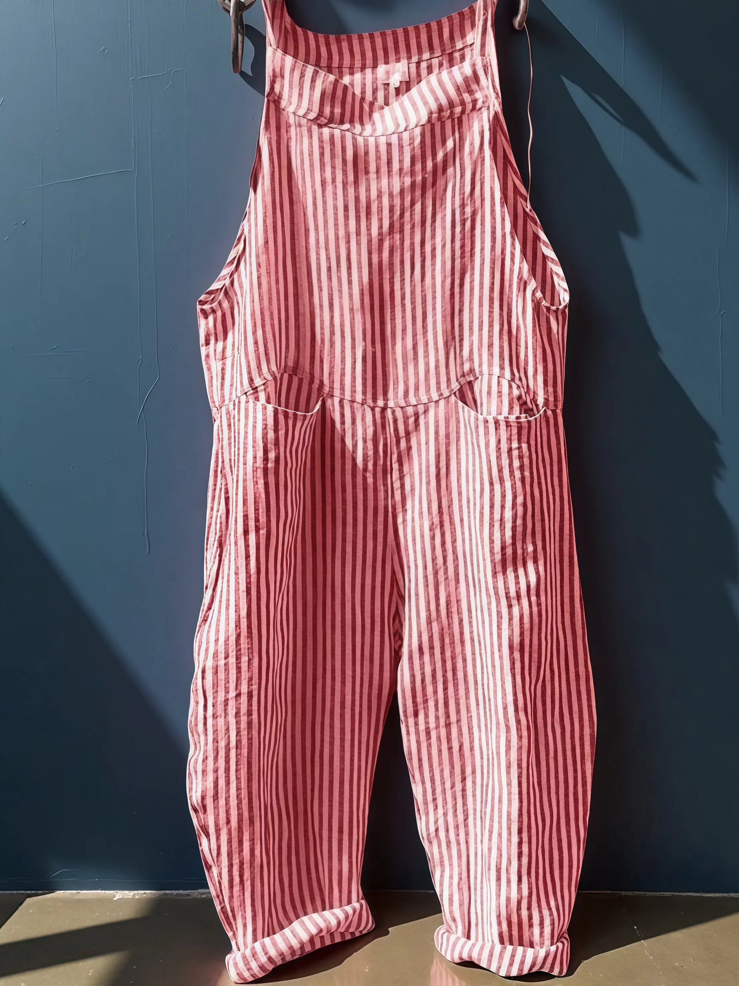 Alyssa - Frauen-Overall mit Streifen und weitem Bein
