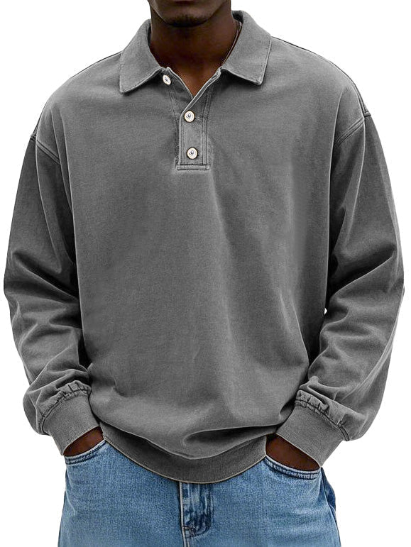 Caspian - Langärmeliges Herren-Polo in Premium-Qualität