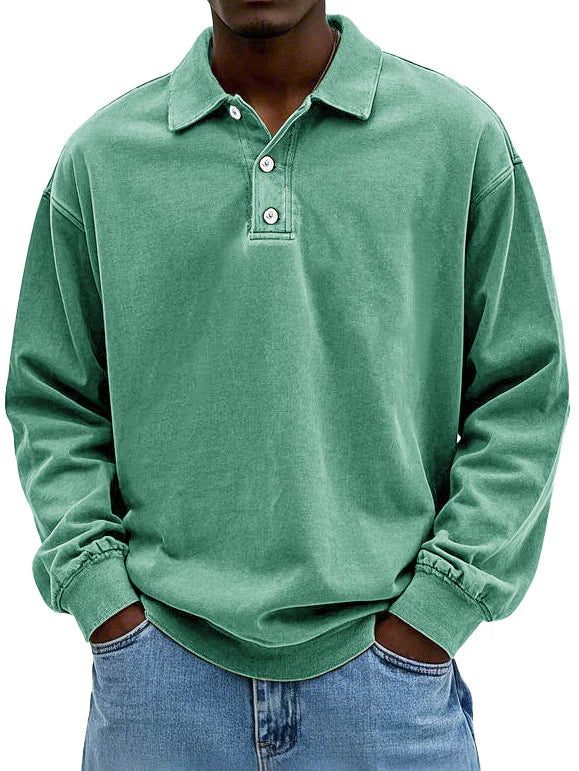 Caspian - Langärmeliges Herren-Polo in Premium-Qualität