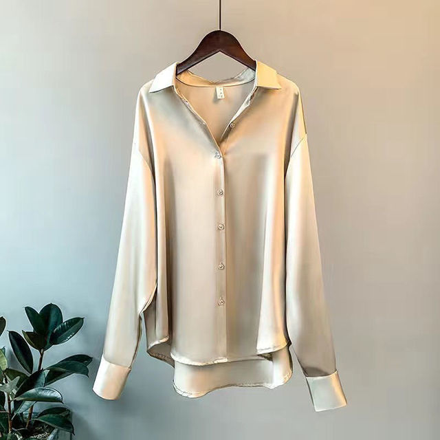 Valgerda - Schickes Damenhemd aus Satin