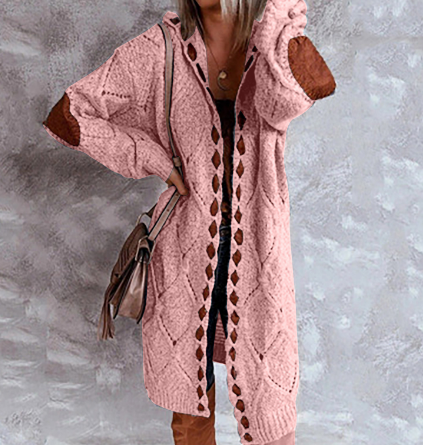 Alana - Schicker Langer Kapuzen-Cardigan